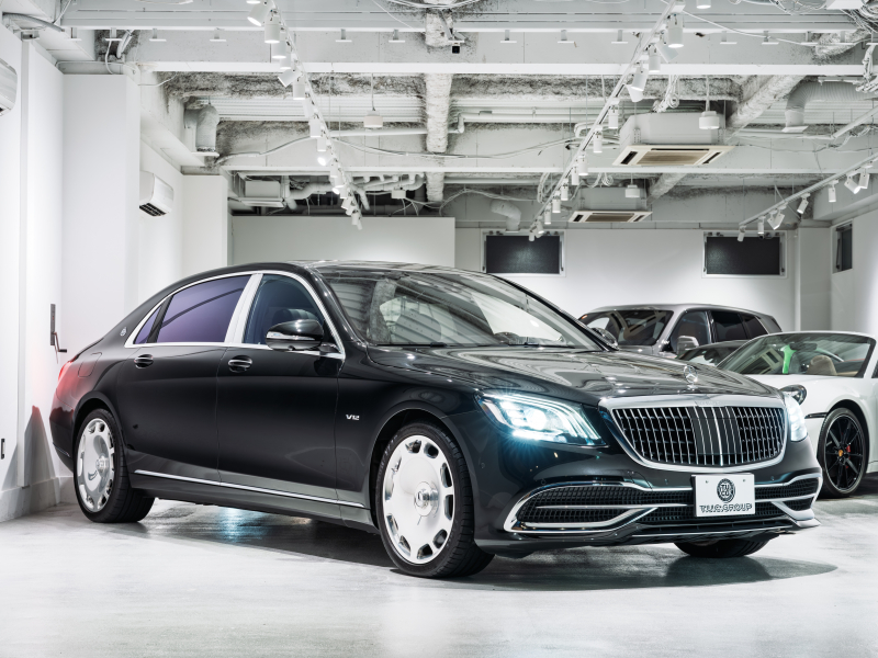 メルセデスマイバッハ Sクラス S650 ファーストクラスPKG 正規D車 後期モデル 4人乗り 黒革 パノラマSR 純正ナビTV CarPlay Burmester リアエンターテインメント 専用20AW