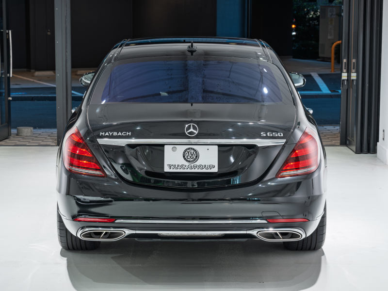 メルセデスマイバッハ Sクラス S650 ファーストクラスPKG 正規D車 後期モデル 4人乗り 黒革 パノラマSR 純正ナビTV CarPlay Burmester リアエンターテインメント 専用20AW