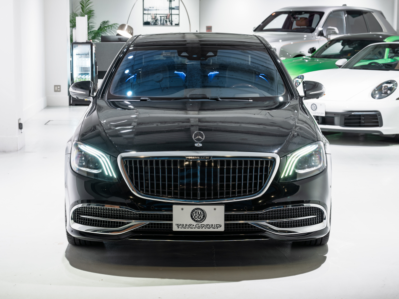 メルセデスマイバッハ Sクラス S650 ファーストクラスPKG 正規D車 後期モデル 4人乗り 黒革 パノラマSR 純正ナビTV CarPlay Burmester リアエンターテインメント 専用20AW