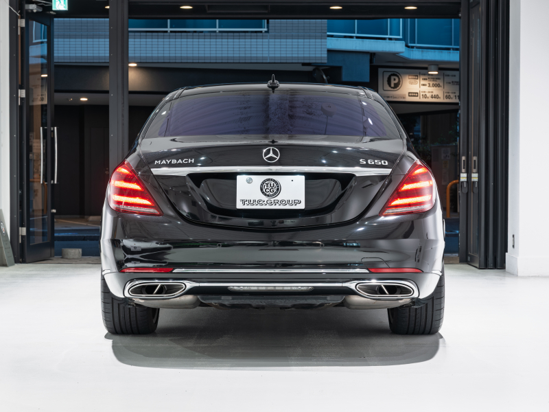 メルセデスマイバッハ Sクラス S650 ファーストクラスPKG 正規D車 後期モデル 4人乗り 黒革 パノラマSR 純正ナビTV CarPlay Burmester リアエンターテインメント 専用20AW
