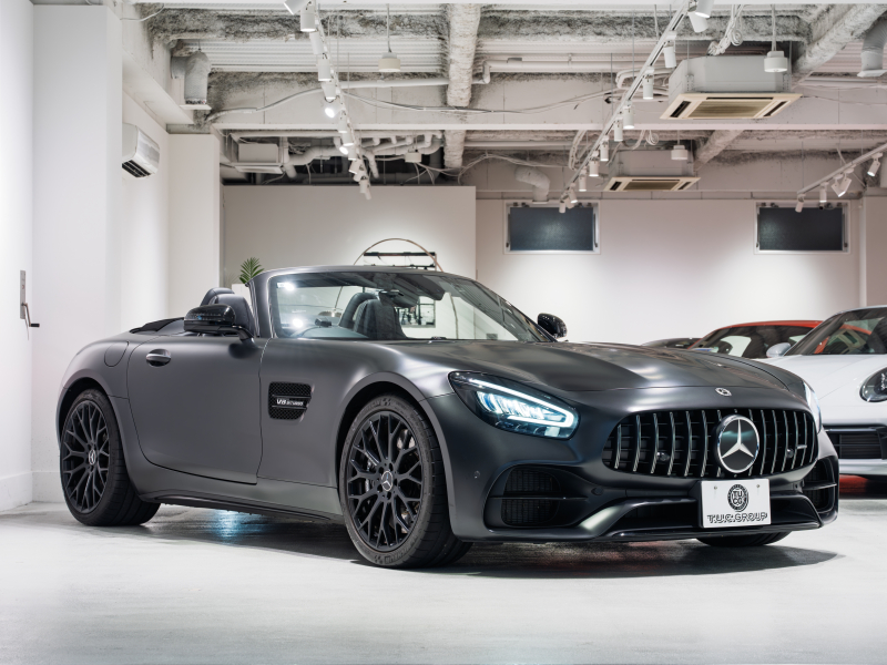 AMG GT ロードスター ナイトエディション 国内5台限定車 正規D車 AMGパフォーマンスシートPKG シートヒーター&ベンチレーター フルレザーPKG 純正ナビTV フルセグ CarPlay ナイトPKG 専用19&20インチAW 2年保証付