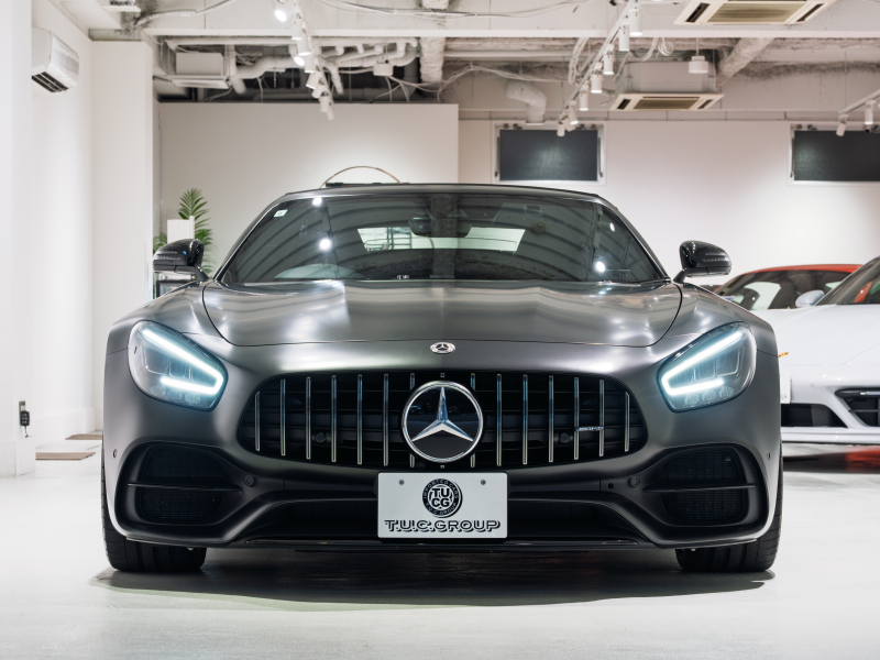 AMG GT ロードスター ナイトエディション 国内5台限定車 正規D車 AMGパフォーマンスシートPKG シートヒーター&ベンチレーター フルレザーPKG 純正ナビTV フルセグ CarPlay ナイトPKG 専用19&20インチAW 2年保証付