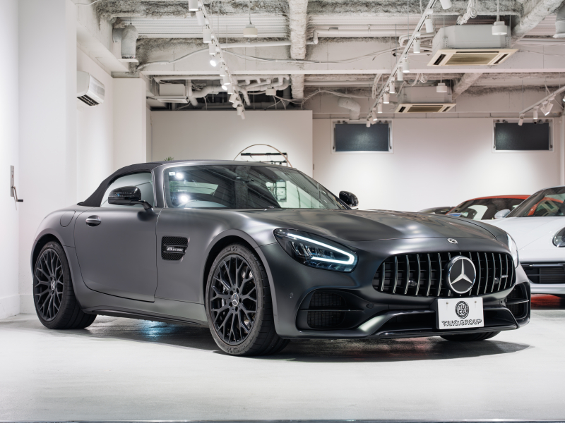 AMG GT ロードスター ナイトエディション 国内5台限定車 正規D車 AMGパフォーマンスシートPKG シートヒーター&ベンチレーター フルレザーPKG 純正ナビTV フルセグ CarPlay ナイトPKG 専用19&20インチAW 2年保証付