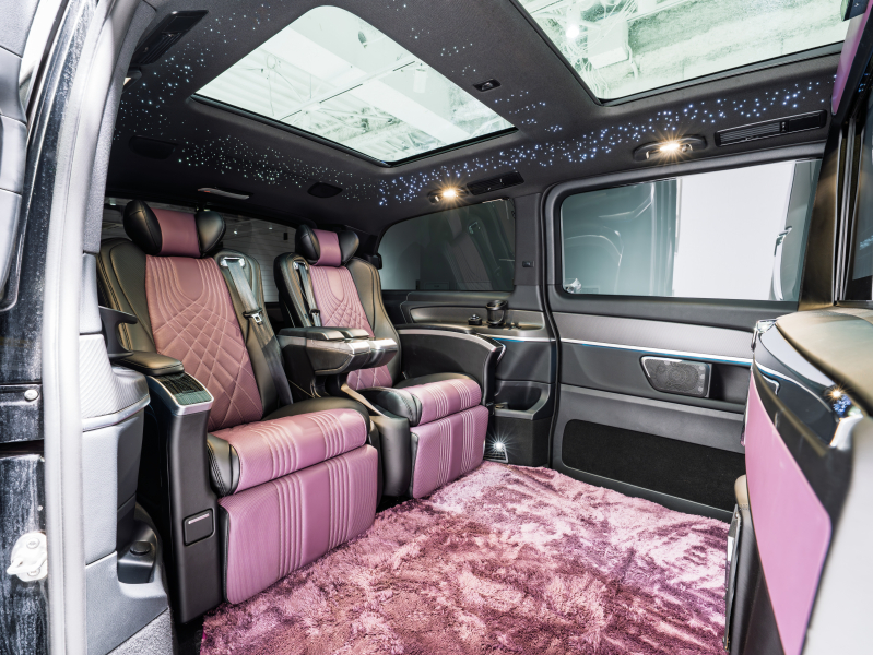 メルセデスベンツ Vクラス V220d AVG ﾛﾝｸﾞ AMGﾗｲﾝ&ﾚｰﾀﾞｰSP　ﾏｲﾊﾞｯﾊ仕様 ｴｸﾞｾｸﾃｨﾌﾞｼｰﾄ TVﾓﾆﾀｰ付ﾊﾟｰﾃｰｼｮﾝ ﾊﾟﾉﾗﾏSR ｽﾀｰﾗｲﾅｰ 4人乗り