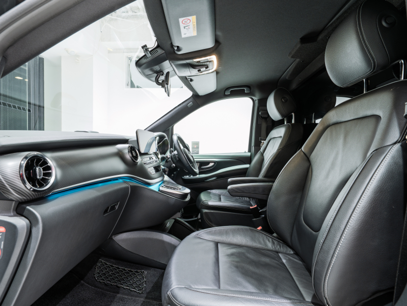 メルセデスベンツ Vクラス V220d AVG ﾛﾝｸﾞ AMGﾗｲﾝ&ﾚｰﾀﾞｰSP　ﾏｲﾊﾞｯﾊ仕様 ｴｸﾞｾｸﾃｨﾌﾞｼｰﾄ TVﾓﾆﾀｰ付ﾊﾟｰﾃｰｼｮﾝ ﾊﾟﾉﾗﾏSR ｽﾀｰﾗｲﾅｰ 4人乗り