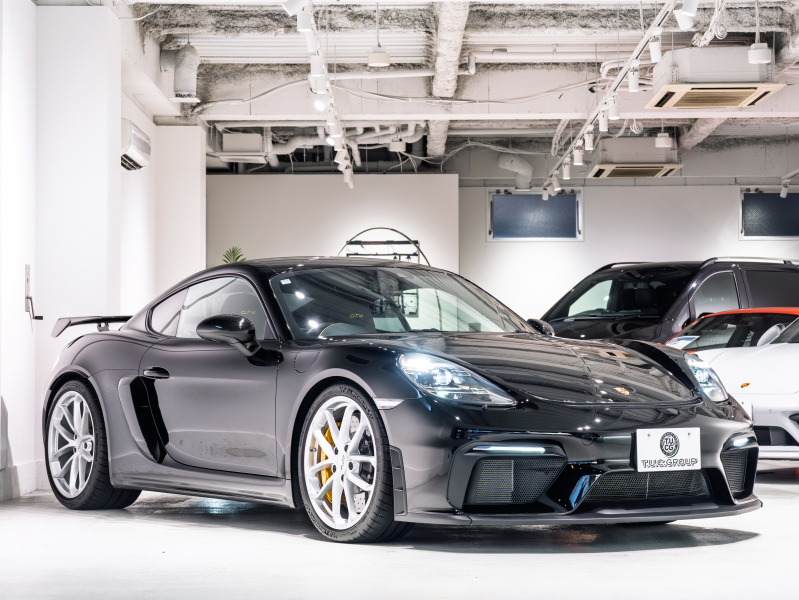 ポルシェ 718 ケイマン GT4 6MT ｽﾎﾟｰﾂｸﾛﾉ&ﾚｻﾞｰｲﾝﾃﾘｱPKG　正規D車 1ｵｰﾅｰ 右H 18wayｱﾀﾞﾌﾟﾃｨﾌﾞｽﾎﾟｰﾂｼｰﾄ PCCB PCMﾅﾋﾞ Bｶﾒﾗ CarPlay BOSEｻｳﾝﾄﾞ LEDﾍｯﾄﾞﾗｲﾄPDLSﾌﾟﾗｽ ｽﾎﾟｰﾂEX 純正20AW