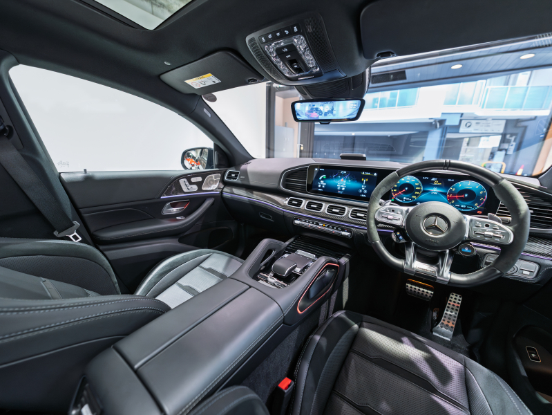 AMG GLE 53 4MATIC+ Coupe　正規D車 ﾚｰﾀﾞｰｾｰﾌﾃｨ 黒革ｼｰﾄ ﾋｰﾀｰ&ﾍﾞﾝﾁﾚｰﾀｰ ﾊﾟﾉﾗﾏｻﾝﾙｰﾌ MBUXﾅﾋﾞ 360ｶﾒﾗ Burmester ﾍｯﾄﾞｱｯﾌﾟﾃﾞｨｽﾌﾟﾚｲ ACTIVE RIDE CONTROL AMG21ｲﾝﾁAW