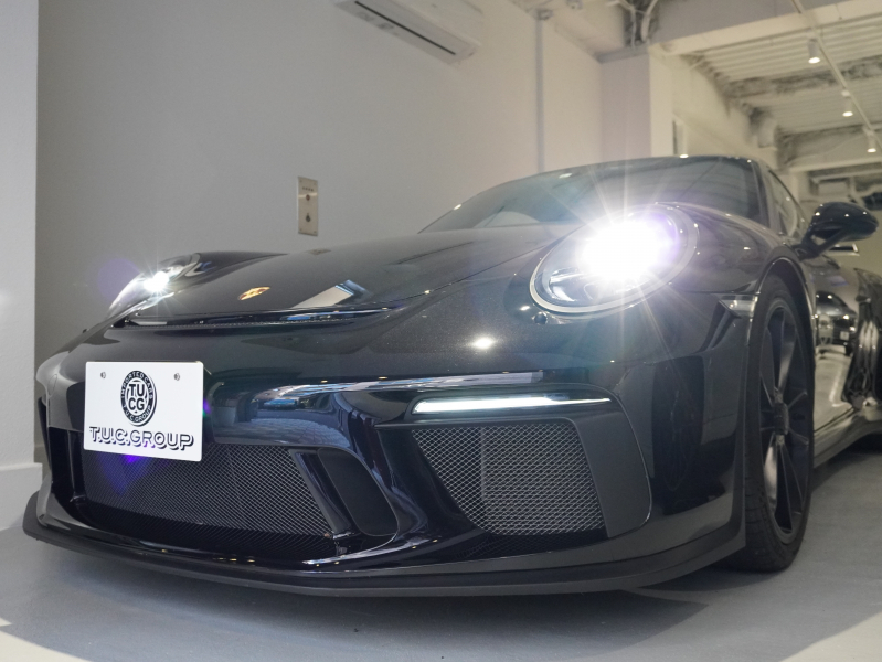 ポルシェ 911(Type991.2) GT3 クラブスポーツ スポーツクロノPKG 正規D車 1オーナー MY18 カーボンバケット ナビTV スポーツEX 専用20AW ロールバー