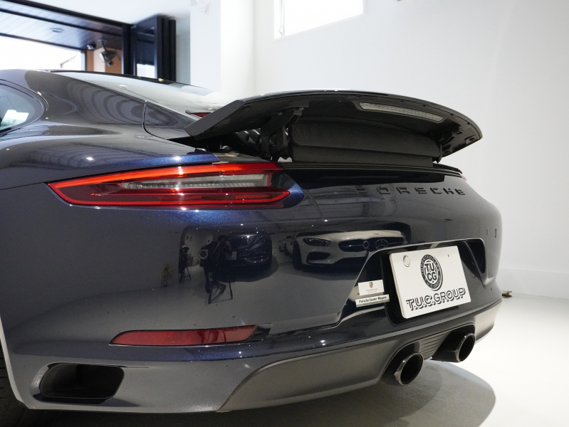 ポルシェ 911(Type991.2) ｶﾚﾗ GTS ｽﾎﾟｰﾂｸﾛﾉPKG　後期 正規D車 MY18 1ｵｰﾅｰ ｽﾍﾟｼｬﾙﾚｰｻﾞｲﾝﾃﾘｱ ｸﾞﾗﾌｧｲﾄﾌﾞﾙｰ革 ｶﾞﾗｽR PCMﾅﾋﾞ Bｶﾒﾗ 20AW　2年保証付