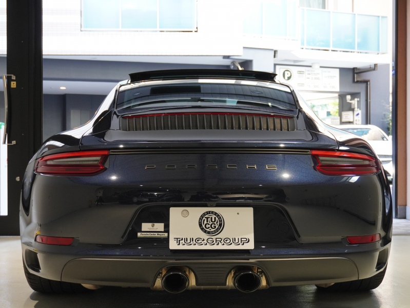 ポルシェ 911(Type991.2) ｶﾚﾗ GTS ｽﾎﾟｰﾂｸﾛﾉPKG　後期 正規D車 MY18 1ｵｰﾅｰ ｽﾍﾟｼｬﾙﾚｰｻﾞｲﾝﾃﾘｱ ｸﾞﾗﾌｧｲﾄﾌﾞﾙｰ革 ｶﾞﾗｽR PCMﾅﾋﾞ Bｶﾒﾗ 20AW　2年保証付