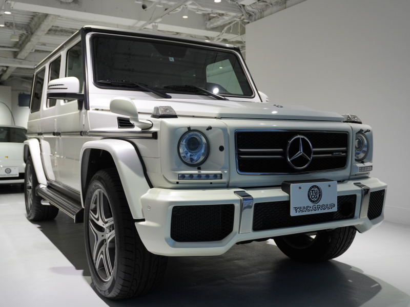 AMG Gクラス G63 designoｴｸｽｸﾙｰｼﾌﾞ　正規D車 OPｶﾗｰ 黒×赤革ｼｰﾄ ﾍﾞﾝﾁﾚｰﾀｰ ｻﾝﾙｰﾌ ﾅﾋﾞTV harman/kardon AMGｽﾎﾟｰﾂEX 20AW　2年保証