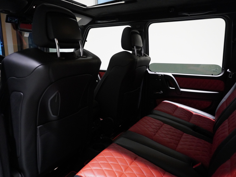 AMG Gクラス G63 designoｴｸｽｸﾙｰｼﾌﾞ　正規D車 OPｶﾗｰ 黒×赤革ｼｰﾄ ﾍﾞﾝﾁﾚｰﾀｰ ｻﾝﾙｰﾌ ﾅﾋﾞTV harman/kardon AMGｽﾎﾟｰﾂEX 20AW　2年保証