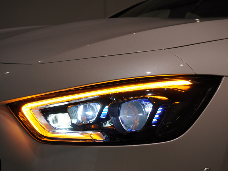 AMG GT 4ドアクーペ GT43 4MATIC+ AMG RIDE CONTROL+ PKG 1オーナー 右H Meコネクト HUD Pスタ 黒革 パノラマSR MBUXナビTV ベンチレーター ダイナミックシート ブルメスター ハンズフリーA AIRマチック 新車保証継承可