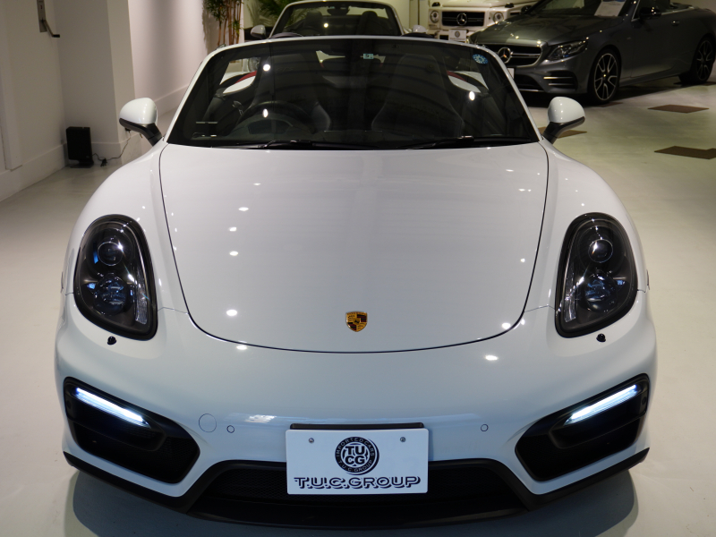 ポルシェ ボクスター GTS ｽﾎﾟｰﾂｸﾛﾉPKG　正規D車 右H 赤幌 有償色 ｺﾝﾋﾞ革 ｼｰﾄﾋｰﾀｰ ﾅﾋﾞTV  PASM ｶﾞｰｽﾞﾚｯﾄﾞﾒｰﾀｰ ｶﾗｰｸﾚｽﾄ20AW ｽﾎﾟｰﾂEX　2年保証付