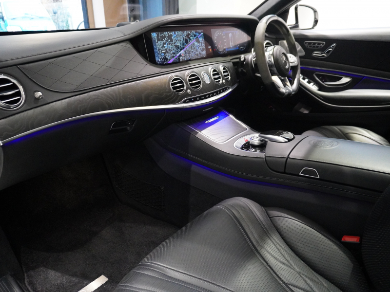 AMG Sクラス S63 long AMGﾀﾞｲﾅﾐｯｸ&ｼｮｰﾌｧｰ&ﾚｰﾀﾞｰPKG　後期最終ﾓﾃﾞﾙ 右H MEｺﾈ 黒革 ﾊﾟﾉﾗﾏSR ﾅﾋﾞTV ﾌﾙｾｸﾞ CarPlay HUD ﾍﾞﾝﾁﾚｰﾀｰ ﾘｱｴﾝﾀ　2年保証付