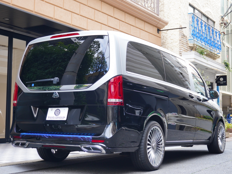 メルセデスベンツ Vクラス V220d AVG ﾛﾝｸﾞ　ﾏｲﾊﾞｯﾊ仕様 ｴｸﾞｾｸﾃｨﾌﾞｼｰﾄ TVﾓﾆﾀｰ付ﾊﾟｰﾃｰｼｮﾝ 専用ｺﾝﾄﾛｰﾙﾊﾟﾈﾙ 4人乗り　2年保証付