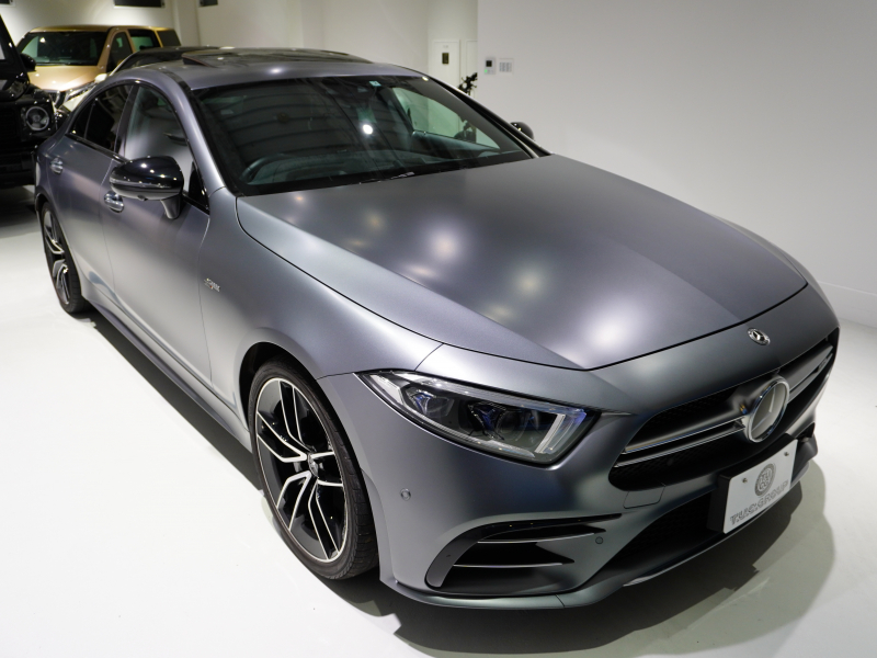 AMG CLSクラス CLS53 4MATIC+ ﾚｰﾀﾞｰｾｰﾌﾃｨPKG　ISG搭載 OPｶﾗｰ Meｺﾈ 黒革 ﾍﾞﾝﾁﾚｰﾀｰ ｻﾝﾙｰﾌ ﾅﾋﾞTV ﾌﾞﾙﾒｽﾀｰ ﾍｯﾄﾞｱｯﾌﾟD　2年保証