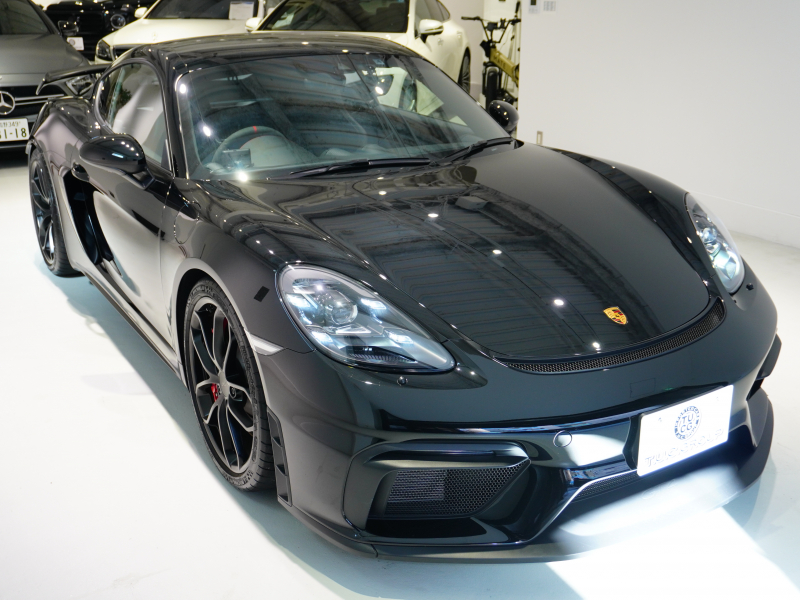 ポルシェ 718 ケイマン GT4 PDK　RHD ｽﾎﾟｰﾂｸﾛﾉPKG　1ｵｰﾅｰ 正規D車 Race-Tex&ｶｰﾎﾞﾝｲﾝﾃﾘｱ 18wayｱﾀﾞﾌﾟﾃｨﾌﾞｼｰﾄ PCMﾅﾋﾞ Bｶﾒﾗ BOSEｻｳﾝﾄﾞ LEDﾍｯﾄﾞﾗｲﾄ PDLS Plus 電格ﾐﾗｰ 20AW　新車保証