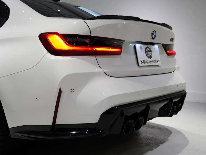 BMW Mシリーズ M3 Competition G80　ACC ﾒﾘﾉﾚｻﾞｰ ﾍﾞﾝﾁﾚｰｼｮﾝ ｶｰﾎﾞﾝﾙｰﾌ 純正ﾅﾋﾞTV harman/kardon 360ｶﾒﾗ LEDﾚｰｻﾞｰ ﾍｯﾄﾞｱｯﾌﾟD OP19/20ｲﾝﾁAW　2年保証