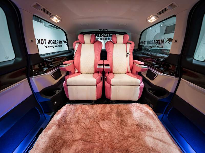 メルセデスベンツ Vクラス V220d AVG ロング レーダーP マイバッハ仕様 エグセクティブシート TVモニター付パーテーション パノラマSR 4人乗り 2年保証付