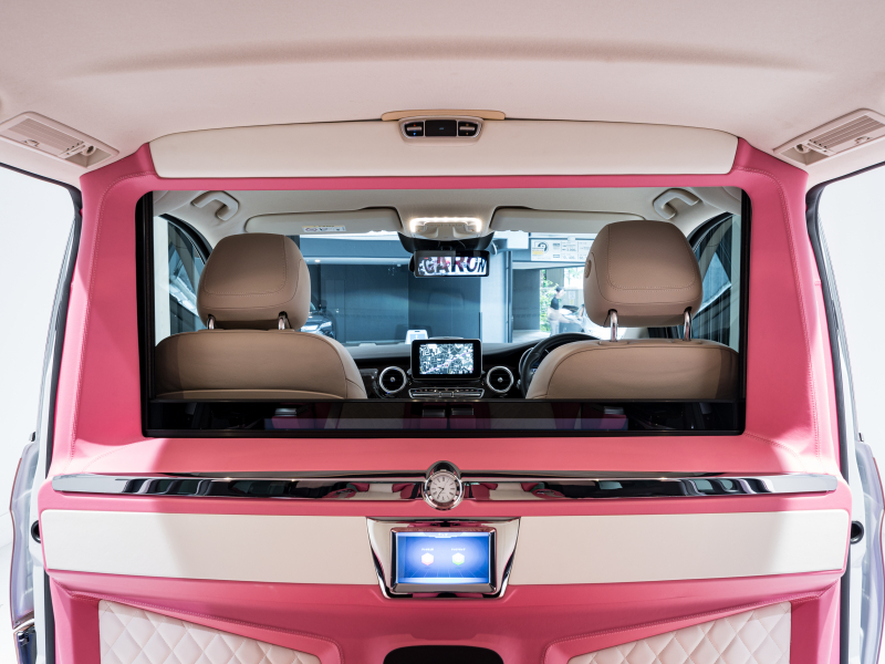 メルセデスベンツ Vクラス V220d AVG ロング レーダーP マイバッハ仕様 エグセクティブシート TVモニター付パーテーション パノラマSR 4人乗り 2年保証付