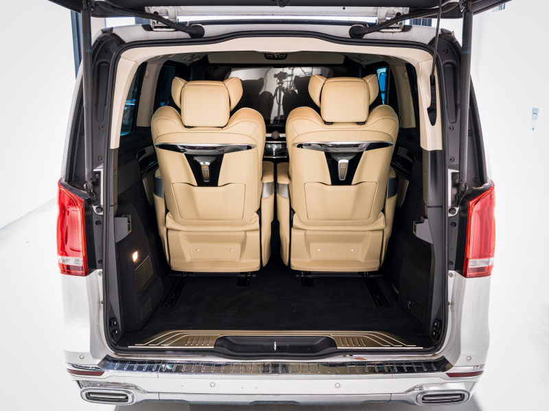 メルセデスベンツ Vクラス V220d AVG ﾛﾝｸﾞ ﾚｰﾀﾞｰP　ﾏｲﾊﾞｯﾊ仕様 ｴｸﾞｾｸﾃｨﾌﾞｼｰﾄ TVﾓﾆﾀｰ付ﾊﾟｰﾃｰｼｮﾝ 4人乗り　2年保証付