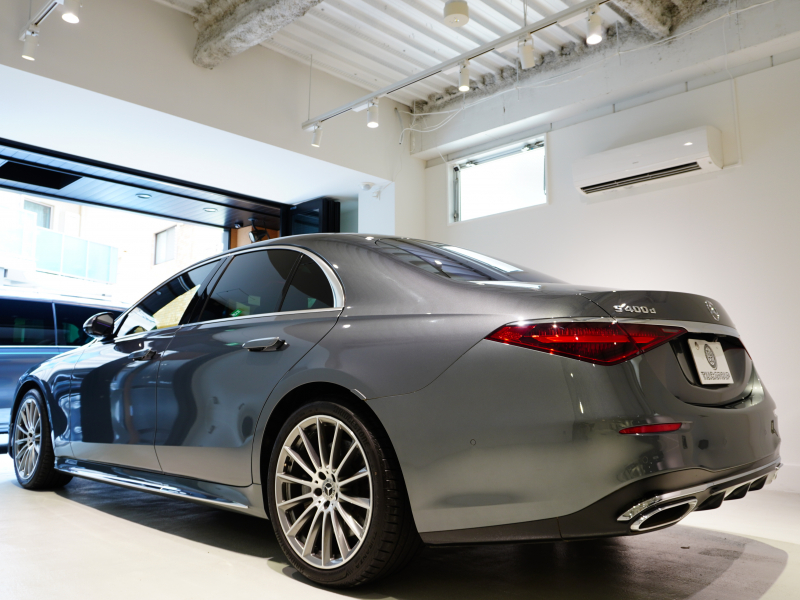 メルセデスベンツ Sクラス S400d 4MATIC AMGﾗｲﾝ ﾚｻﾞｰEX　1ｵﾅ ﾅｯﾊﾟ革 ﾊﾟﾉﾗﾏﾙｰﾌ 12.8ｲﾝﾁ有機ELﾃﾞｨｽﾌﾟﾚｲ ｳｫｰﾑｺﾝﾌｫｰﾄPKG ｴｱｻｽ　新車保証付