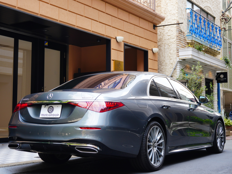 メルセデスベンツ Sクラス S400d 4MATIC AMGﾗｲﾝ ﾚｻﾞｰEX　1ｵﾅ ﾅｯﾊﾟ革 ﾊﾟﾉﾗﾏﾙｰﾌ 12.8ｲﾝﾁ有機ELﾃﾞｨｽﾌﾟﾚｲ ｳｫｰﾑｺﾝﾌｫｰﾄPKG ｴｱｻｽ　新車保証付