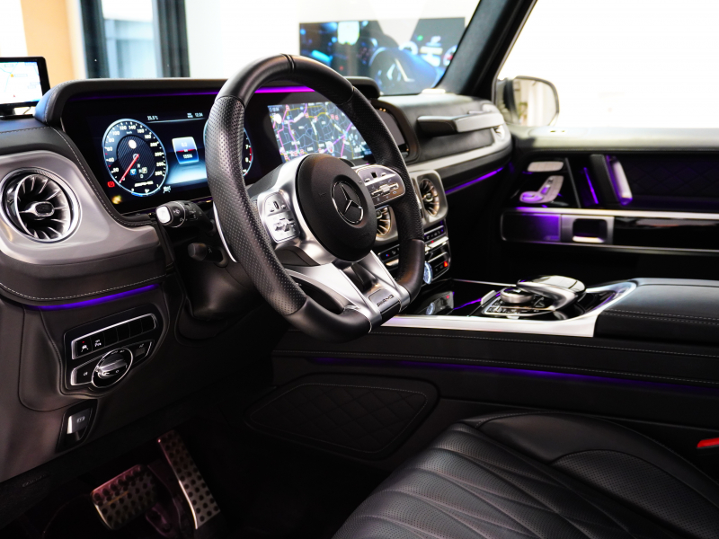 AMG Gクラス G63 AMGﾚｻﾞｰｴｸｽｸﾙｰｼﾌﾞPKG　正規D車 1ｵｰﾅｰ 左H Meｺﾈｸﾄ 黒革 ｻﾝﾙｰﾌ 純正ﾅﾋﾞTV Burmester AMGﾊﾟﾌｫｰﾏﾝｽEX AMG20ｲﾝﾁAW Fﾀﾞｳﾝﾓﾆﾀｰ OPｶﾗｰ ﾅｲﾄPKGﾙｯｸﾗｯﾋﾟﾝｸﾞ　2年保証