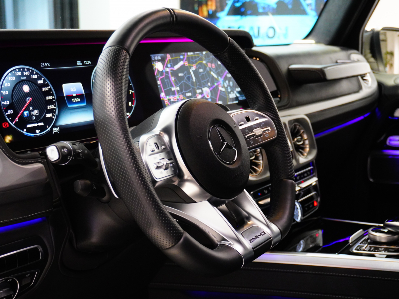 AMG Gクラス G63 AMGﾚｻﾞｰｴｸｽｸﾙｰｼﾌﾞPKG　正規D車 1ｵｰﾅｰ 左H Meｺﾈｸﾄ 黒革 ｻﾝﾙｰﾌ 純正ﾅﾋﾞTV Burmester AMGﾊﾟﾌｫｰﾏﾝｽEX AMG20ｲﾝﾁAW Fﾀﾞｳﾝﾓﾆﾀｰ OPｶﾗｰ ﾅｲﾄPKGﾙｯｸﾗｯﾋﾟﾝｸﾞ　2年保証