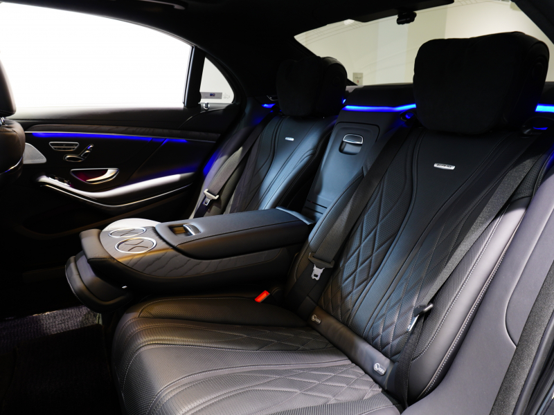 AMG Sクラス S63 long AMGﾀﾞｲﾅﾐｯｸ&ﾚｰﾀﾞｰPKG　後期ﾓﾃﾞﾙ 右H MEｺﾈ 黒革 ﾊﾟﾉﾗﾏSR ﾅﾋﾞTV ﾌﾙｾｸﾞ CarPlay HUD ﾍﾞﾝﾁﾚｰﾀｰ　2年保証付