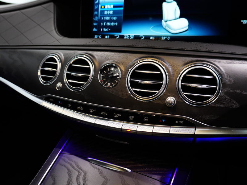 AMG Sクラス S63 long AMGﾀﾞｲﾅﾐｯｸ&ﾚｰﾀﾞｰPKG　後期ﾓﾃﾞﾙ 右H MEｺﾈ 黒革 ﾊﾟﾉﾗﾏSR ﾅﾋﾞTV ﾌﾙｾｸﾞ CarPlay HUD ﾍﾞﾝﾁﾚｰﾀｰ　2年保証付