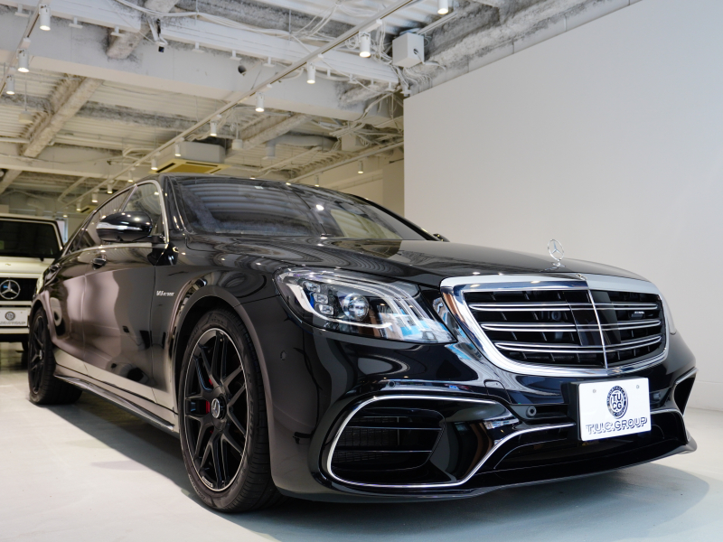 AMG Sクラス S63 long AMGﾀﾞｲﾅﾐｯｸ&ﾚｰﾀﾞｰPKG　後期ﾓﾃﾞﾙ 右H MEｺﾈ 黒革 ﾊﾟﾉﾗﾏSR ﾅﾋﾞTV ﾌﾙｾｸﾞ CarPlay HUD ﾍﾞﾝﾁﾚｰﾀｰ　2年保証付