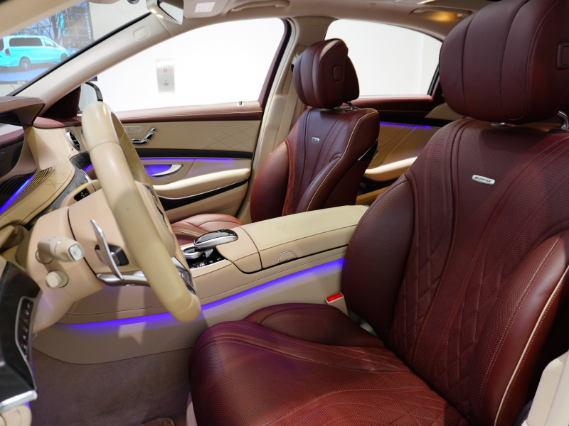 AMG Sクラス S63 4MATIC+ ロング AMGダイナミック&レーダーP 左H ブラウン&ベージュインテリア パノラマR HDDナビTV  エアサス AMG20インチAW 2年保証付