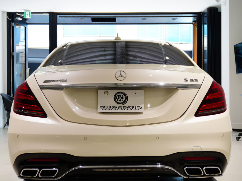 AMG Sクラス S63 4MATIC+ ロング AMGダイナミック&レーダーP 左H ブラウン&ベージュインテリア パノラマR HDDナビTV  エアサス AMG20インチAW 2年保証付