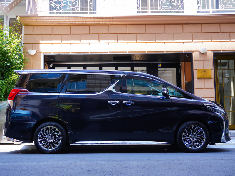 トヨタ アルファード SAﾊﾟｯｹｰｼﾞ ﾀｲﾌﾟﾌﾞﾗｯｸ LM仕様　1ｵｰﾅｰ ｴｸﾞｾｸﾃｨﾌﾞｼｰﾄ(特注) ｻﾝﾙｰﾌ HDDﾅﾋﾞTV ﾌﾙｾｸﾞ LMｴｱﾛ&18AW ﾌﾟﾘｸﾗｯｼｭ ACC　2年保証付