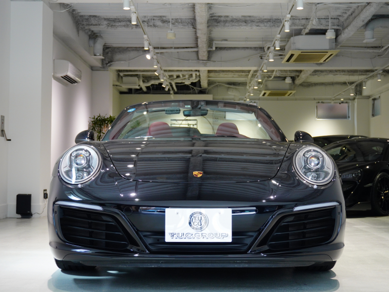 ポルシェ 911(Type991.2) ｶﾚﾗ4 ｶﾌﾞﾘｵﾚ ｽﾎﾟｰﾂｸﾛﾉPKG　正規D車 MY17 左H ﾌﾙﾚｻﾞｰｲﾝﾃﾘｱ ｴﾝﾄﾘｰD 赤革 純正PCMﾅﾋﾞ ﾌﾙｾｸﾞTV CarPlay ｽﾎﾟｰﾂｴｸﾞｿﾞｰｽﾄ RSﾃﾞｻﾞｲﾝ20AW　2年保証付