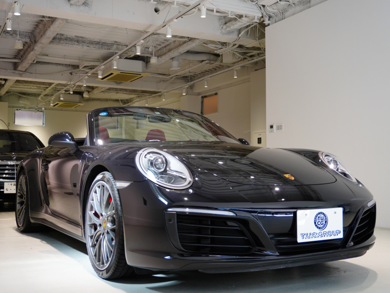 ポルシェ 911(Type991.2) ｶﾚﾗ4 ｶﾌﾞﾘｵﾚ ｽﾎﾟｰﾂｸﾛﾉPKG　正規D車 MY17 左H ﾌﾙﾚｻﾞｰｲﾝﾃﾘｱ ｴﾝﾄﾘｰD 赤革 純正PCMﾅﾋﾞ ﾌﾙｾｸﾞTV CarPlay ｽﾎﾟｰﾂｴｸﾞｿﾞｰｽﾄ RSﾃﾞｻﾞｲﾝ20AW　2年保証付