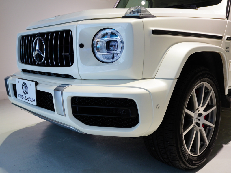 AMG Gクラス G63 AMGﾚｻﾞｰｴｸｽｸﾙｰｼﾌﾞPKG　正規D車 1ｵｰﾅｰ 左H Meｺﾈｸﾄ ﾍﾞｰｼﾞｭ革 ｻﾝﾙｰﾌ 純正ﾅﾋﾞTV Burmester AMGﾊﾟﾌｫｰﾏﾝｽEX AMG20ｲﾝﾁAW OPｶﾗｰ　2年保証