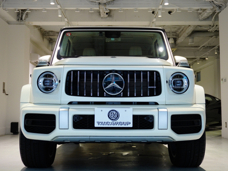AMG Gクラス G63 AMGﾚｻﾞｰｴｸｽｸﾙｰｼﾌﾞPKG　正規D車 1ｵｰﾅｰ 左H Meｺﾈｸﾄ ﾍﾞｰｼﾞｭ革 ｻﾝﾙｰﾌ 純正ﾅﾋﾞTV Burmester AMGﾊﾟﾌｫｰﾏﾝｽEX AMG20ｲﾝﾁAW OPｶﾗｰ　2年保証