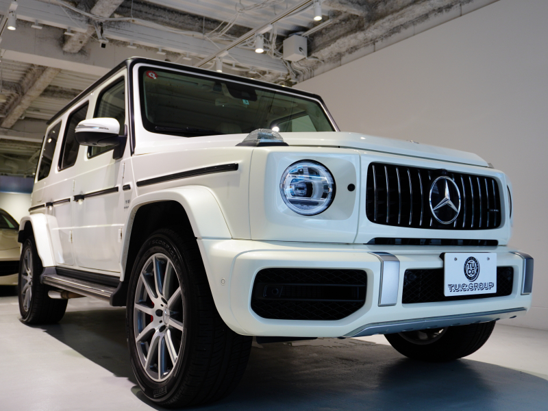 AMG Gクラス G63 AMGﾚｻﾞｰｴｸｽｸﾙｰｼﾌﾞPKG　正規D車 1ｵｰﾅｰ 左H Meｺﾈｸﾄ ﾍﾞｰｼﾞｭ革 ｻﾝﾙｰﾌ 純正ﾅﾋﾞTV Burmester AMGﾊﾟﾌｫｰﾏﾝｽEX AMG20ｲﾝﾁAW OPｶﾗｰ　2年保証