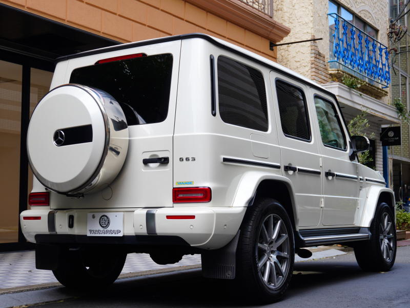 AMG Gクラス G63 AMGﾚｻﾞｰｴｸｽｸﾙｰｼﾌﾞPKG　正規D車 1ｵｰﾅｰ 左H Meｺﾈｸﾄ ﾍﾞｰｼﾞｭ革 ｻﾝﾙｰﾌ 純正ﾅﾋﾞTV Burmester AMGﾊﾟﾌｫｰﾏﾝｽEX AMG20ｲﾝﾁAW OPｶﾗｰ　2年保証