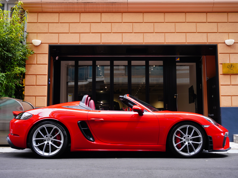 ポルシェ 718スパイダー PDK 正規D車 ｽﾊﾟｲﾀﾞｰｸﾗｼｯｸｲﾝﾃﾘｱ 18Wayｽﾎﾟｰﾂｼｰﾄ PCMﾅﾋﾞ Bｶﾒﾗ PASM ｽﾎﾟｴｸﾞ 20ｲﾝﾁ718ｽﾊﾟｲﾀﾞｰAW 新車保証付