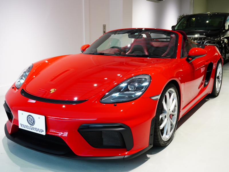 ポルシェ 718スパイダー PDK 正規D車 ｽﾊﾟｲﾀﾞｰｸﾗｼｯｸｲﾝﾃﾘｱ 18Wayｽﾎﾟｰﾂｼｰﾄ PCMﾅﾋﾞ Bｶﾒﾗ PASM ｽﾎﾟｴｸﾞ 20ｲﾝﾁ718ｽﾊﾟｲﾀﾞｰAW 新車保証付