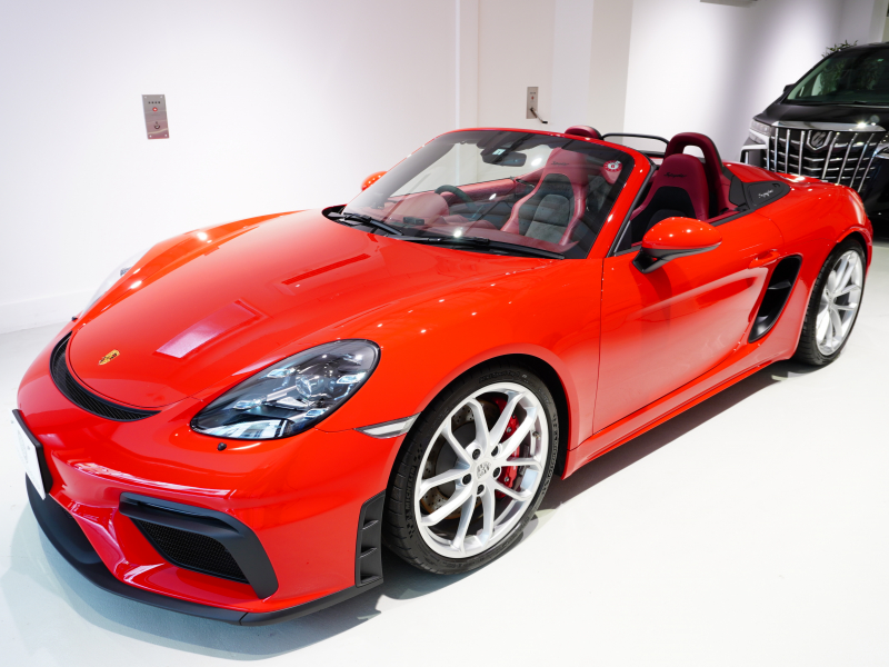 ポルシェ 718スパイダー PDK 正規D車 ｽﾊﾟｲﾀﾞｰｸﾗｼｯｸｲﾝﾃﾘｱ 18Wayｽﾎﾟｰﾂｼｰﾄ PCMﾅﾋﾞ Bｶﾒﾗ PASM ｽﾎﾟｴｸﾞ 20ｲﾝﾁ718ｽﾊﾟｲﾀﾞｰAW 新車保証付
