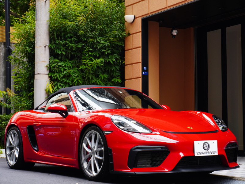 ポルシェ 718スパイダー PDK 正規D車 ｽﾊﾟｲﾀﾞｰｸﾗｼｯｸｲﾝﾃﾘｱ 18Wayｽﾎﾟｰﾂｼｰﾄ PCMﾅﾋﾞ Bｶﾒﾗ PASM ｽﾎﾟｴｸﾞ 20ｲﾝﾁ718ｽﾊﾟｲﾀﾞｰAW 新車保証付