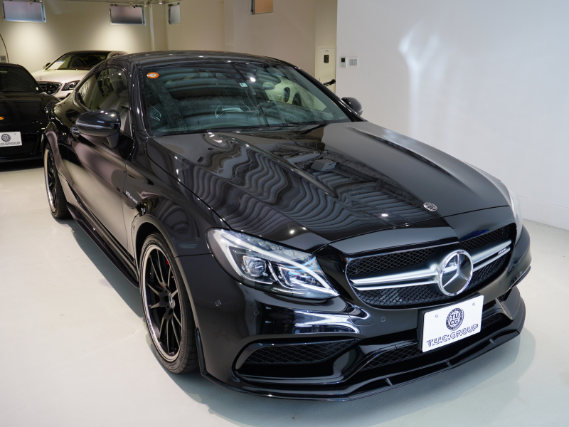 AMG Cクラス C63S クーペ Edition1 レーダーSP 特別仕様車 510ps 左H 専用ナッパシート ナビTV ブルメスター ハンズフリーA パフォーマンスEX パフォーマンスステアリング 専用イエローステッチインテリア 専用19/20AW