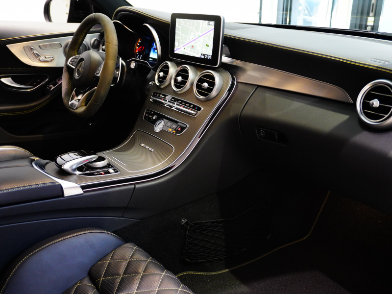 AMG Cクラス C63S クーペ Edition1 レーダーSP 特別仕様車 510ps 左H 専用ナッパシート ナビTV ブルメスター ハンズフリーA パフォーマンスEX パフォーマンスステアリング 専用イエローステッチインテリア 専用19/20AW