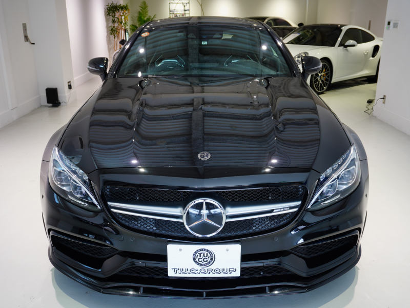 AMG Cクラス C63S クーペ Edition1 レーダーSP 特別仕様車 510ps 左H 専用ナッパシート ナビTV ブルメスター ハンズフリーA パフォーマンスEX パフォーマンスステアリング 専用イエローステッチインテリア 専用19/20AW