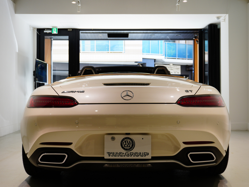 AMG GT ﾛｰﾄﾞｽﾀｰ AMGﾊﾟﾌｫｰﾏﾝｽｼｰﾄPKG　正規D車 ﾍﾞｰｼﾞｭ幌 右H ﾏﾛﾝ革 ｼｰﾄﾋｰﾀｰ&ﾍﾞﾝﾁﾚｰﾀｰ 純正ﾅﾋﾞTV ﾌﾙｾｸﾞ Bｶﾒﾗ ｶｰﾎﾞﾝｽﾃｯﾌﾟ LEDﾗｲﾄ 19/20ｲﾝﾁAW　2年保証